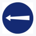 LEFT TRAFFIC SIGN