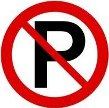 No Parking sign