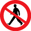 PEDESTRIAN CROSSING SIGN